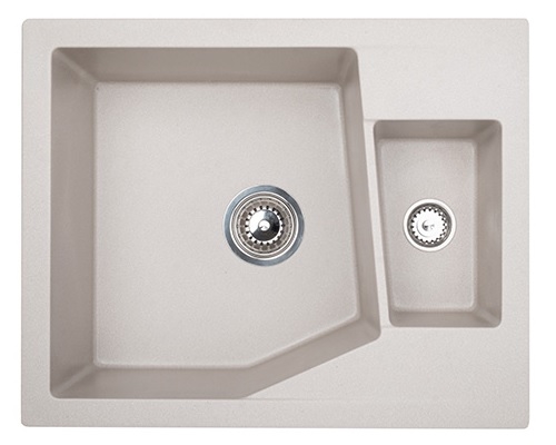 X LINEA M 1.5D GRANIT SUDOPER SIVI PRAVOKUTNI 62x50x19cm/sa sifonom fi 90mm